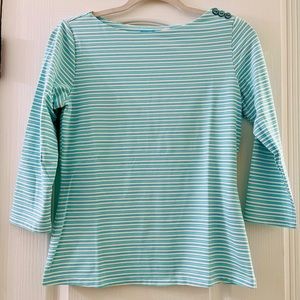 J. McLaughlin Catalina Cloth 3/4 Sleeve XS Top